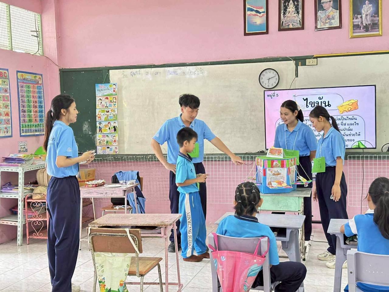 73. ค่ายศิลปะบูรณาการกับสาระการเรียนรู้สำหรับนักเรียนระดับประถมศึกษา ณ โรงเรียนบ้านโนนม่วง